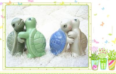 Cute turtle cruet wedding received a small gift household articles of ceramic arts and crafts creative ornaments wholesale