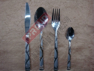 Stainless steel 2520CA stainless steel knife, fork and spoon Western food, Western food forks, spoons