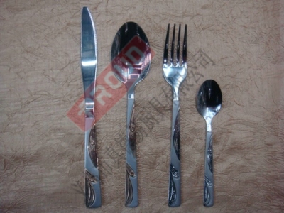 Stainless steel flatware 2970A stainless steel cutlery, knives, forks, and spoons