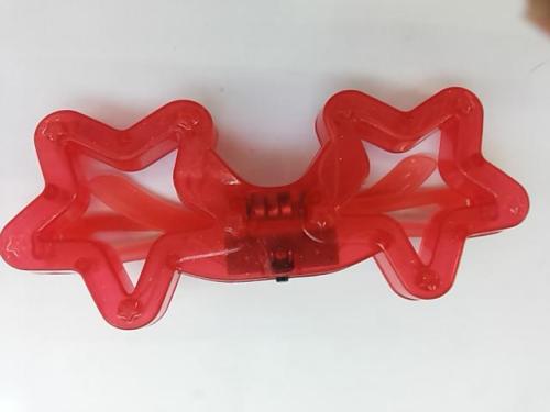 Factory Direct Al302 Five-Pointed Star Luminous Six-Light Glasses Ball Party Decoration Luminous Glasses 