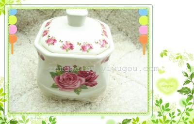 Small square seal pot sugar bowl decorations candy fruit tea canister kitchen supplies and gifts wholesale