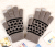Stylish Jacquard touchscreen touch gloves, men and women, warm, brushed touch gloves
