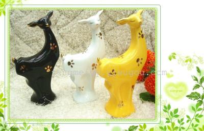 Animal figurines and creative small Fox ornament color glaze decoration home decoration crafts wholesale