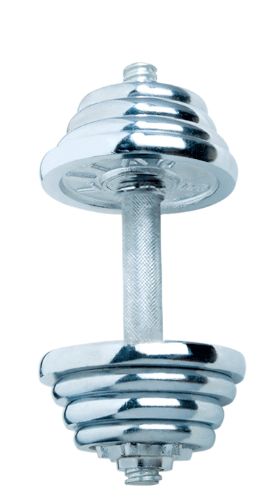 electroplated dumbbell