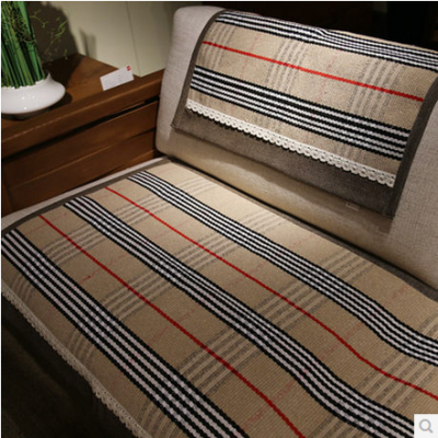 Burberry braided britles summer sofa cushion fabric upholstery non-slip European leather rc hair cloth