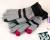 Fashion men cashmere touch screen gloves stripes touchscreen