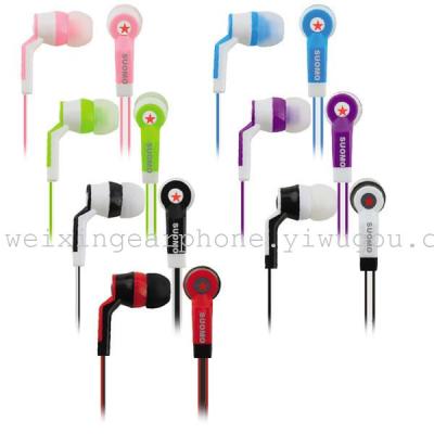New in-ear headphones, earbuds, the latest fashion new cartoon earphones earbuds, customized logo!