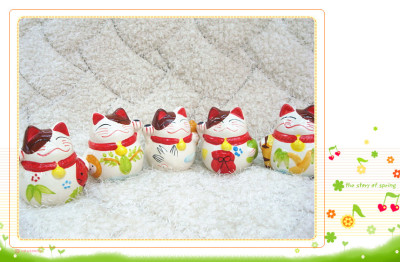 207 money pot lucky cat ornaments creative lucky cat Office opening housewarming gifts wholesale