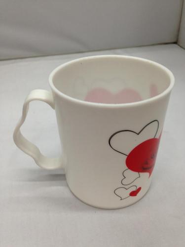plastic cup wholesale mouthwash cup frosted cup mug handle cup 193-3301