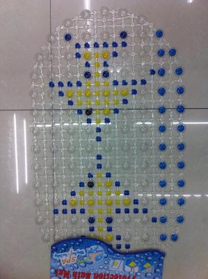 PVC cartoon transparent bathroom mat anti-slip mat.