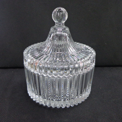 "Factory direct" glass fruit bowl of sugar bowl three-jaw material of high Crystal white color "box" best selling "