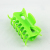 Factory direct hot green hollow plastic tiara hair clip flowers make a clamping jaw clamps