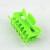 Factory direct hot green hollow plastic tiara hair clip flowers make a clamping jaw clamps