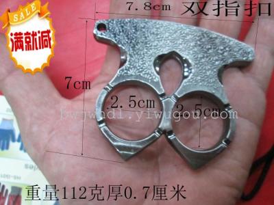 Priced two-finger fist Tiger Lotus iron chain, handcuffs and other outdoor supplies