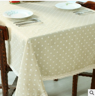 Yang weave show Daisy tablecloth garden tablecloth table television tablecloth cotton and linen cover