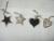 Factory direct wooden crafts Christmas decorations hanging star pendant of love pendant