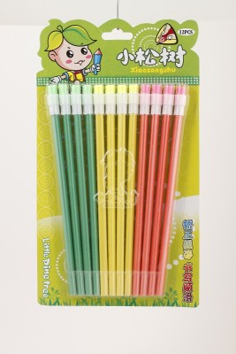 [Pine] Triangle green paint HB pencil gift factory direct to OEM