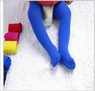 the infant child's Candy-colored velvet pantyhose open/end of baby socks