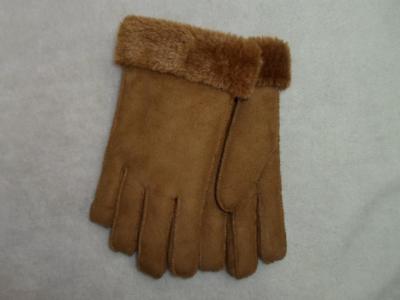 Suede faux fur Brokeback men's gloves