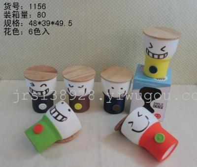 Factory Outlet 10 high grade wooden ceramic coffee cups prevent hot button lemon cups