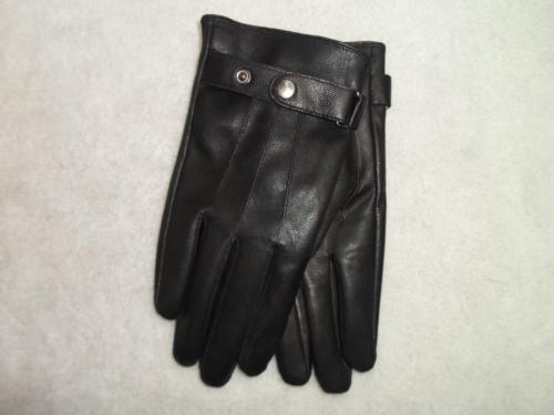Men‘s Authentic Leather Sheepskin Strap Gloves Sold at a Low Price in Stock
