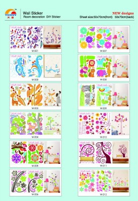 Specials serving w series wall stickers. cartoon décor.  Vivid colors. Fashion cute puffy sticker