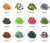Colorful PVC Hats for festivals