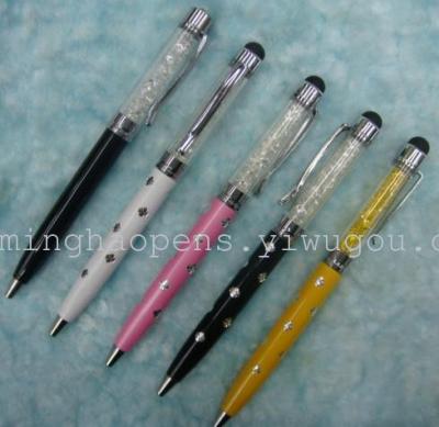 Ballpoint pens promotional, Crystal oily capacitive stylus