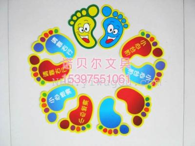 Factory direct cute miniature watch out carefully slide the stair on the right line against cute little footprints up k