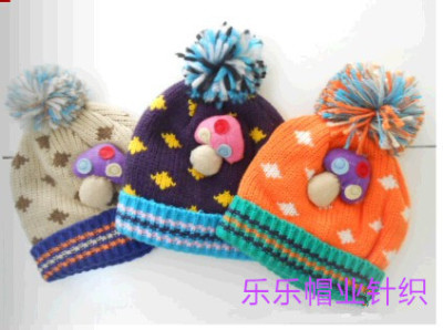 Flange ball cap/Hat/mushrooms/child Hat new cute floral hats/cartoon mushroom baby knit hat