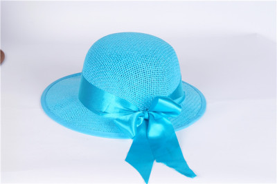 Ladies flat brim wide-brimmed straw hat sun visor Hat