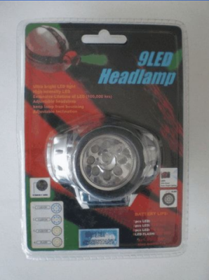 Js-5587 LED9LED two-function headlamp 9LED lamp