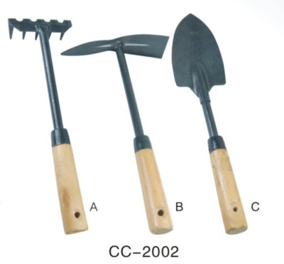 Factory direct for 3PC flower garden planting tools wooden handle can be a single sale of spray