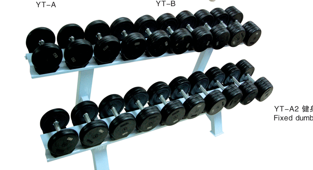 rubber-coated dumbbell stool
