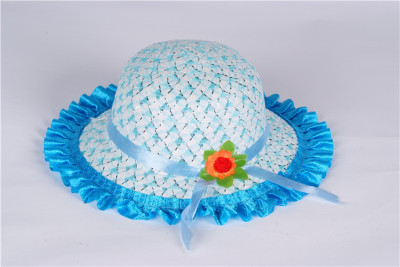 Children liangmao wholesale visor Hat hand-knitted Rainbow Hat flat-top cute Hat