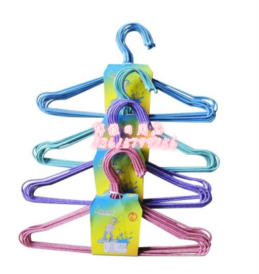 By-0031/Air Clothes/Clothes Drying/Clothes Rack Wire Plastic-Coated Clothes Hanger Baby Clothes Hanger