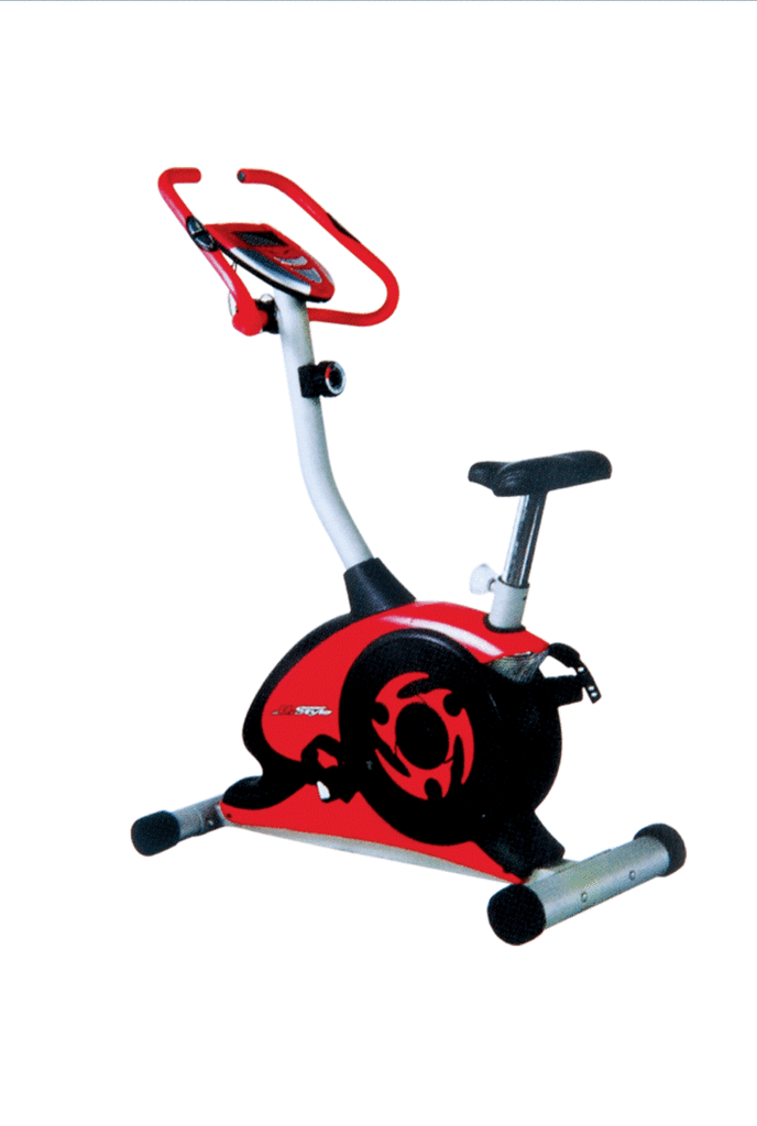 small red exercise bike with good quality and low price