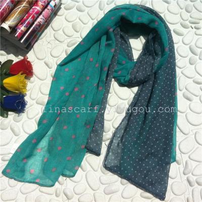 Scarf fashion scarves wholesale 2014 new wave point Europe and printed scarves