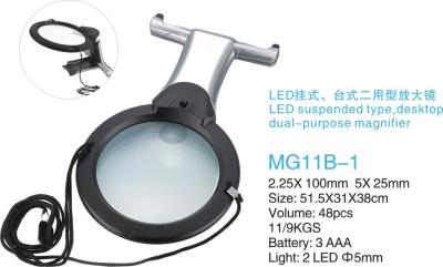 -LED lights, desktop, dual-use reading Magnifier