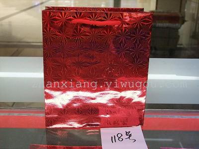 Laser paper gift bag series For Small  Red color only laser bags laser paper bags