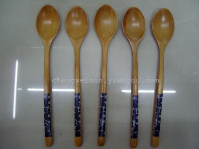 Wooden printing cotton spoon, factory outlets