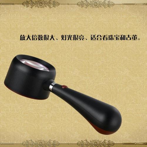 elderly reading magnifying glass with light 6 times led illumination magnifier magnifying glass 40mm