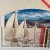 Large ship Model Mediterranean-style Wooden Crafting Home Decoration Pieces Single Sailboat MA04320