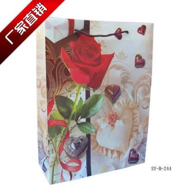 PP bag style rose shopping bag manufacturers selling handbags