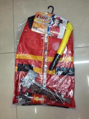 Foreign trade clothing costume child roles tool wear full fire suit