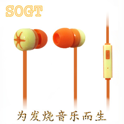 Ear headphones headset Samsung noodles line iPhone tomato dedicated control headphones headset