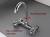 Copper in-wall cold and hot faucet, double handle kitchen basin laundry pool mixing valve
