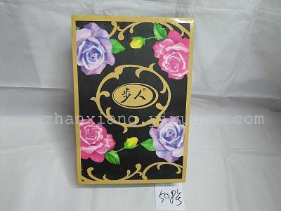 Exclusive Customized Black background Pink & Purple Roses, Add UV print effect, Can put any logo you want