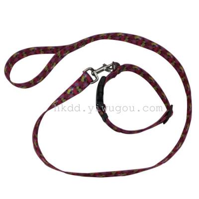Pet supplies dog rope traction collar with Ribbon DrawString leash pets small and medium dogs