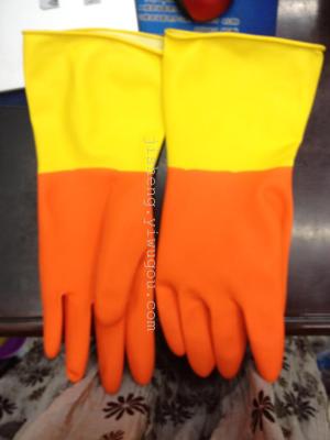Double thick latex gloves